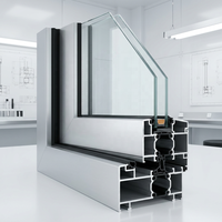 Ventanas Corredizas de Aluminio con Rotura de Puente Térmico y Doble Vidrio Templado para Exteriores, Personalizables, Impermeables, para Hoteles, con Certificación Energy Star