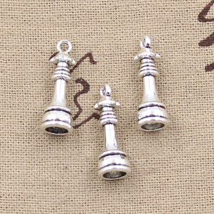 Cờ Vua Quốc Tế 3D Vua Nữ Hoàng Giám Mục Hiệp Sĩ Rook Mặt Dây Kết Nối Cầm Đồ Quyến Rũ Cho Vòng Tay Dây Chuyền - Product Image 4