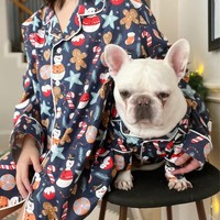 Ensembles de pyjamas en coton écologiques pour animaux de compagnie et propriétaires, costumes de Noël, vêtements de détente – Approvisionnement direct usine