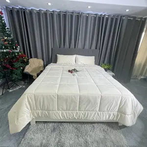 Modernes Massiv-Polyester-Bettwäsche-Set Luxus-Bettbezug-Set weiches gestepptes Steppdecke für King-Size