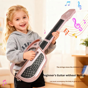 <span class=keywords><strong>Guitare</strong></span> intelligente sans cordes en palissandre, érable et tilleul pour enfants, <span class=keywords><strong>guitare</strong></span> électrique pour débutants, lecture automatique, design pliable, sûre, éducative, musicale - Product Image 3
