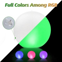 Offre Spéciale boules flottantes LED lumière Rechargeable, piscine d'eau dansante, musique Concert, jardin lumineux clignotant, télécommande LED boule