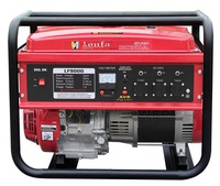Propulsé par un moteur HondaGX390 5,5 KW 5,5 kva démarrage à recul démarrage électrique en option mini générateur à essence de la plus haute qualité pour la maison