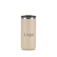 Gobelet isotherme à revêtement poudré SUS304, tasse à café de voyage sous vide avec couvercle détachable, portable et anti-fuite, vente en gros