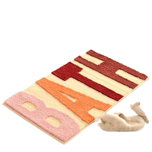 Alfombra de Baño de Poliéster MU al por Mayor, Súper Absorbente, Antimicrobiana, Antideslizante, Alfombra de Baño Esponjosa, Alfombra Moderna Minimalista para el Hogar - Product Image 1