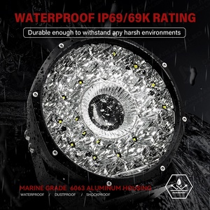 Foco LED Láser Marino Redondo de 9 Pulgadas, 240W 22000LM, Impermeable y Anticorrosión, Luces de Conducción para Barco, Yate, Pesca - Product Image 4
