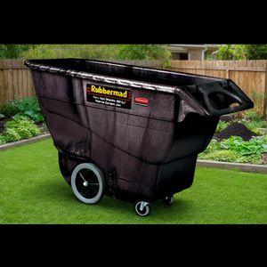 Carrello ribaltabile per uso commerciale Rubbermaid Heavy Duty da 800 litri per rifiuti da giardino e uso domestico - Product Image 3