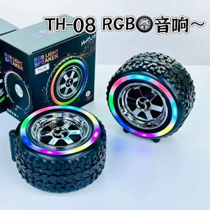 Thiết Kế Mới Bluetooth Loa Âm Thanh Với RGB Ánh Sáng Âm Nhạc Máy Nghe Nhạc Xe Hình Dạng Bánh Xe Loa Không Dây Mini Loa Hỗ Trợ <span class=keywords><strong>TF</strong></span> U Đĩa - Product Image 4