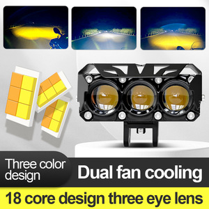 Luces para Motocicleta, Foco LED para Moto con Luces de Doble Color, Impermeable, 12-80V, Accesorio para Moto - Product Image 3