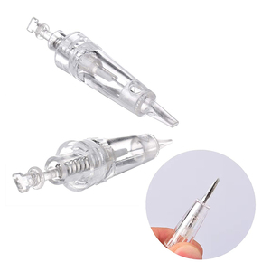 Agujas de Cartucho Desechables para PMU, Puntas de Aguja de Acero Inoxidable para Tatuajes de Cejas y Labios, Maquillaje Permanente, Uso Profesional en Estudio - Product Image 1