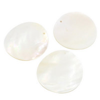 Lot de 10 Perles Libres Multi-Formes en Coquillage, Nacre, Os Blanc Nacré et Corail pour Bricolage