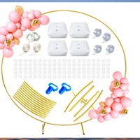 Nouvelle Arche de Mariage en Fer Forgé à Tube Unique, Décoration de Fond, Arche Florale Ronde, Accessoire Géométrique à Poteau Unique