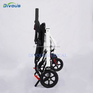 Silla de ruedas de hospital de tamaño pequeño Plegable ligera compacta silla de ruedas manual portátil de viaje para discapacitados - Product Image 5