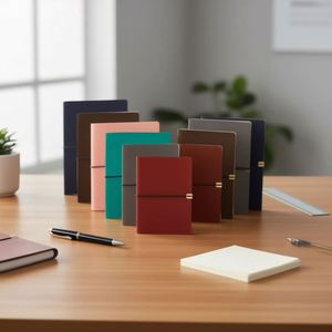 Oem Leather Hardcover A5 A6 Journal Notebook 80 Sheets Digital Printing Gift Customizable With Box - Product Image 2