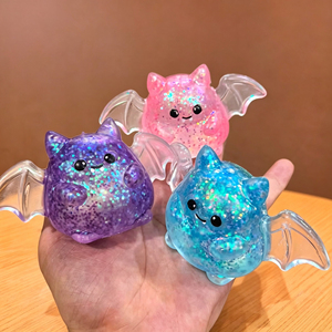 Squishy di <span class=keywords><strong>Halloween</strong></span> a forma di pipistrello fantasma e zucca in maltosio, <span class=keywords><strong>decorazione</strong></span> per feste di <span class=keywords><strong>Halloween</strong></span>, regalo antistress, <span class=keywords><strong>decorazione</strong></span> a lento ritorno per la decompressione - Product Image 2