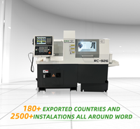 Tour CNC automatique de type suisse à 2 broches et 5 axes de haute précision CK1107 pour la découpe des métaux