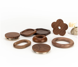 โรงงานงานแกะสลักไม้ CNC งานฝีมือศิลปะ รับแกะสลักโลโก้ตามสั่ง งานฝีมือ 3 มิติ ไม้เนื้อแข็ง วอลนัทสีดำ ของตกแต่ง ขายส่ง - Product Image 4