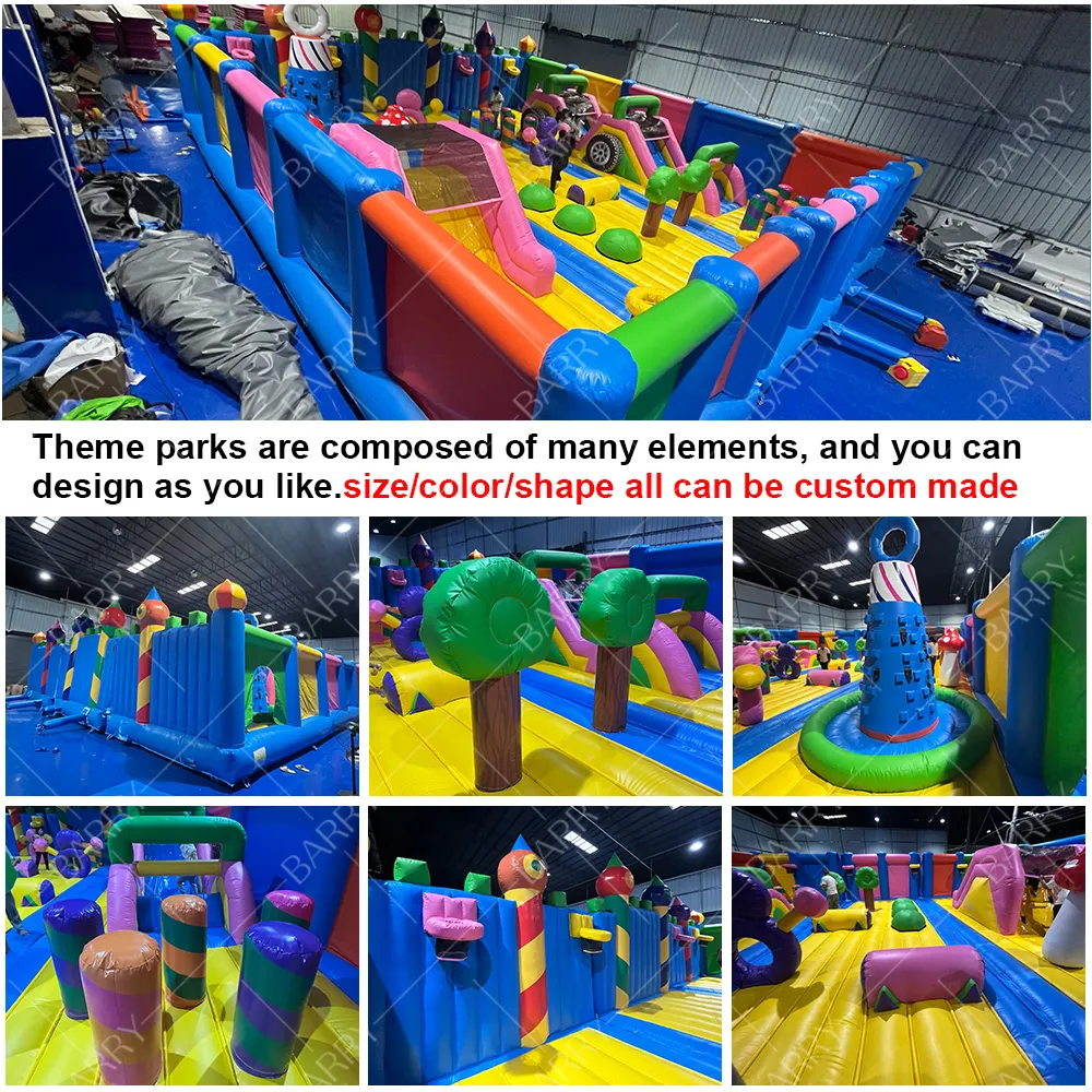 Hot Inflatable Theme Park Slide Jumping Castle Play Centre With Ball Pit Blow Up Big Bounce House Bouncy Castle Playground