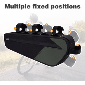 Échantillon gratuit : Sacoche de cadre triangulaire étanche pour vélo, sacoche de tube avant, pochette pour VTT, porte-outils, poches pour vélo de route - Product Image 6