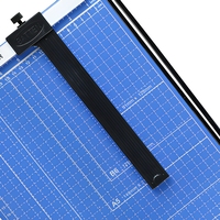 Guillotina de Papel Azul Resistente A4, Cortadora Manual de Oficina, Adecuada para Cartón, Fotos y Productos Hechos a Mano