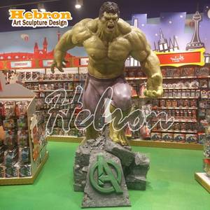 Statua in Resina di Fibra di Vetro a Grandezza Naturale di <span class=keywords><strong>Hulk</strong></span> Muscoloso, Personaggio d'Azione dei Film <span class=keywords><strong>Marvel</strong></span> di Supereroi - Product Image 3