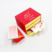 Cartes à jouer publicitaires personnalisées de qualité supérieure, écologiques, avec couleurs CMYK/Pantone et boîtes cadeaux