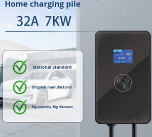 Borne de <span class=keywords><strong>recharge</strong></span> pour véhicule électrique à domicile, noire, 7 kW, 32 A, <span class=keywords><strong>recharge</strong></span> rapide, usage commercial, communauté, véhicule électrique à énergie nouvelle - Product Image 2