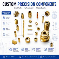 Services d'usinage CNC de haute précision à tolérance serrée de ±0,005 mm, pièces usinées CNC en laiton et en acier inoxydable