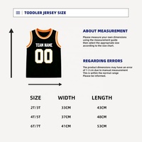 Dropshipping Maßgeschneiderte Kleinkind-Basketball-Uniform Passende Trikots Personalisierter Name und Nummer 100% Polyester Umweltfreundlich