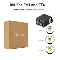 Cartucho de Tinta Comestible Marrón Automático para Impresora de Inyección de Tinta EB-FT4 para Café, Certificado Halal, Aprobado por MSDS, Sin Alcohol