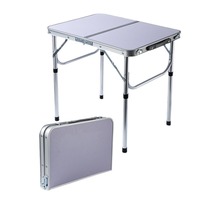 Table pliante portable Tench AL12 en alliage d'aluminium de 0,6 m, mobilier d'extérieur multifonctionnel, lit tubulaire détachable, table d'ordinateur