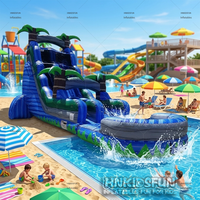 Toboggan gonflable en PVC Offre Spéciale de taille personnalisée pour piscine de parc aquatique intérieure et extérieure pour enfants pour l'école à la maison et le centre commercial