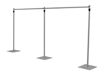 Kit de support de toile de fond réglable robuste avec barres transversales doubles pour décoration de mariage, vente en gros