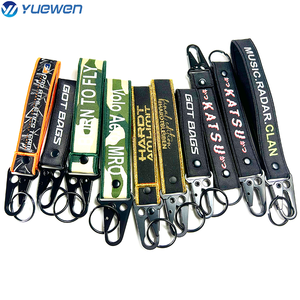 Thẻ Chìa Khóa Vải Dệt Thêu Theo Yêu Cầu Logo Hai Mặt Dây Đeo Xe Hơi Móc Chìa Khóa Dây Đeo Vải Jdm Móc Khóa Thêu - Product Image 6