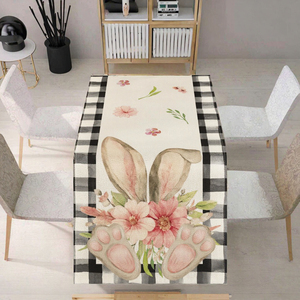 Nouveauté : Sets de table rustiques en polyester, simples/doubles, durables et personnalisables pour mariage - Product Image 3