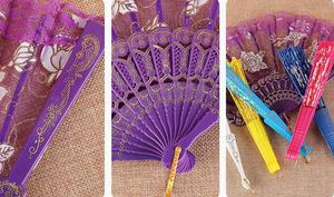 Abanicos Plegables Españoles de Plástico con Encaje Floral, Diseño Nuevo, Venta al Por Mayor, Artesanías de Bambú Plegables para Bodas y Eventos - Product Image 6