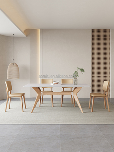 AOMISI <span class=keywords><strong>CASA</strong></span> table ronde carrée et ronde de luxe lumineuse en plaque de roche lumineuse table multifonctionnelle rétractable domestique ronde - Product Image 4