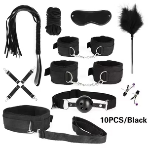 Kit de Bondage Sexual BDSM de 47 Piezas, Esposas, Pinzas para Pezones, Látigo, Vibrador, Tapón Anal, Juguetes Sexuales para Mujeres y Hombres - Product Image 6