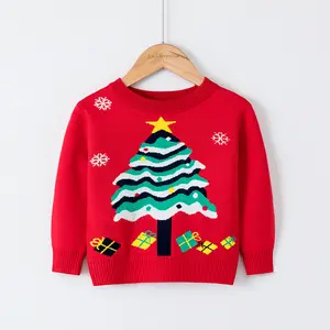 핫 세일 고품질 도매 크리스마스 점퍼 니트 사용자 정의 못생긴 아이 크리스마스 스웨터