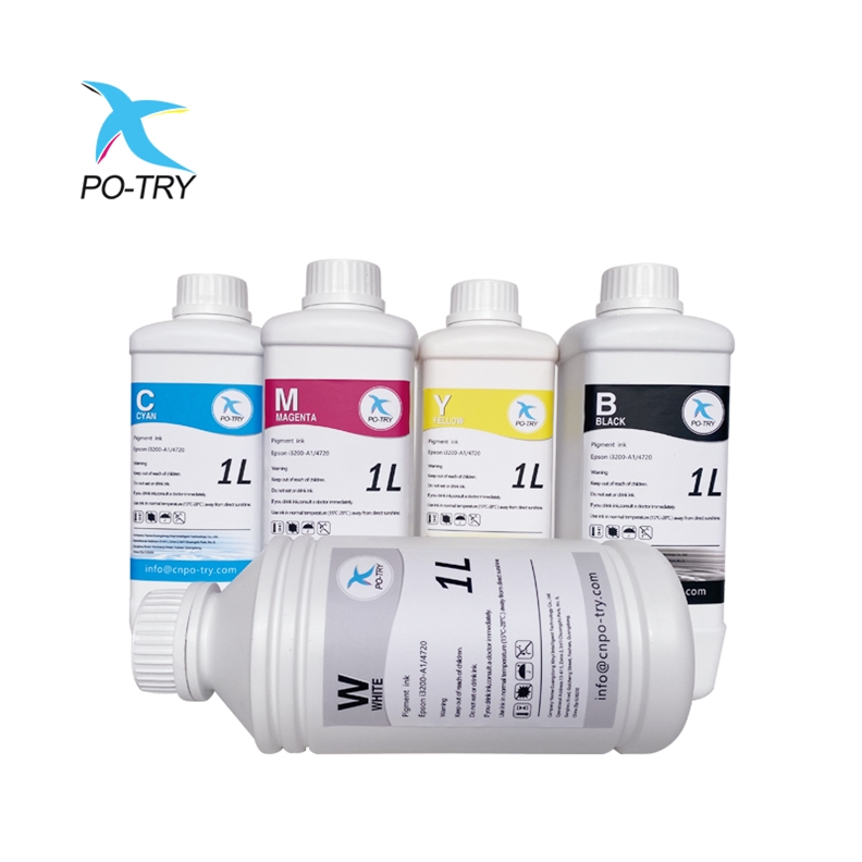 POTRY струйный цифровой принтер Текстильные пигментные чернила DTG DTF печатные чернила для ткани