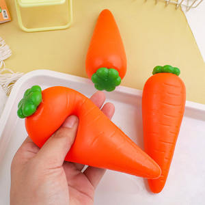 Mini Zanahoria Kawaii, Squishy Aromático de Subida Lenta, Juguete Antiestrés, Juguete de Comida para Niños, Juguete Sensorial - Product Image 1