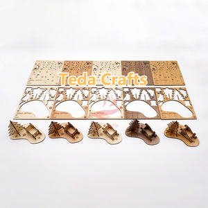 Carte <span class=keywords><strong>de</strong></span> vœux <span class=keywords><strong>de</strong></span> Noël en <span class=keywords><strong>bois</strong></span> 3D, kit d'artisanat <span class=keywords><strong>de</strong></span> montage <span class=keywords><strong>de</strong></span> traîneau et arbre <span class=keywords><strong>de</strong></span> Noël découpé au laser, ornement <span class=keywords><strong>de</strong></span> bureau, cadeau <span class=keywords><strong>de</strong></span> fêtes - Product Image 3