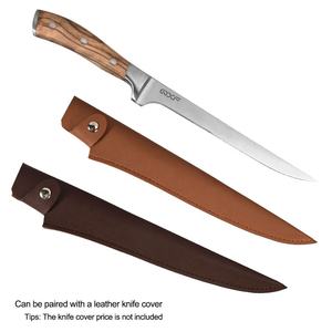 سكين سمك فيليه 7 بوصة من الفولاذ المقاوم للصدأ لتقطيع العظام ، سكين فيليه من خشب السمك - Product Image 6