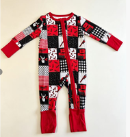 Jumpsuit Bayi Unisex Serat Bambu Halloween Baru, Dapat Disesuaikan, Ritsleting, Kasual, Panjang, Untuk Bayi Baru Lahir, Musim Semi Gugur