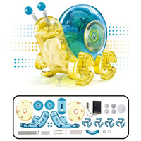 Kit d'expérimentation scientifique éducatif STEM : Jouet escargot solaire à assembler soi-même, robot mécanique marcheur, cadeau pour l'apprentissage de la physique