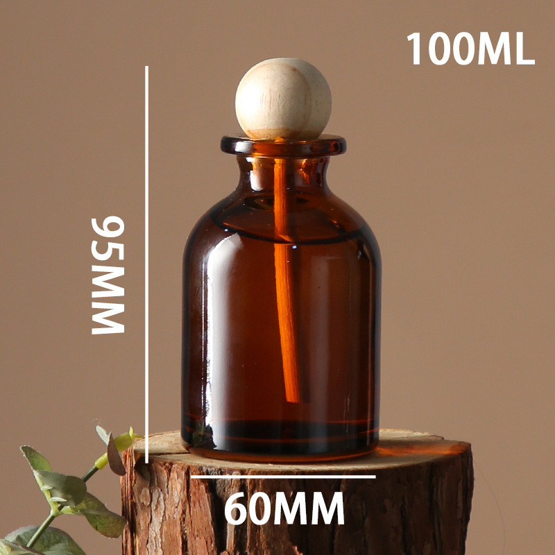 Single bottle without woodball/brown