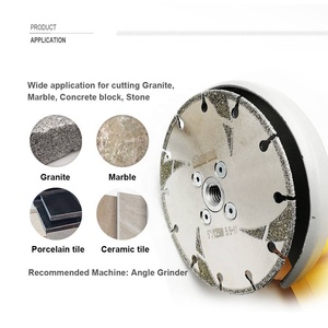 Shdiatool 4 ''4.5'' 5 "Electroplated gia cố kim cương cắt lưỡi cắt bánh xe với OX sừng bảo vệ M14 5/8''-11 mặt bích - Product Image 3