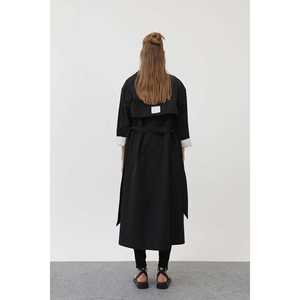 Gabardina para Mujer, Color Crudo, Manga Larga, Tejido de Tela, Estilo Casual y Cómodo para Otoño - Product Image 6