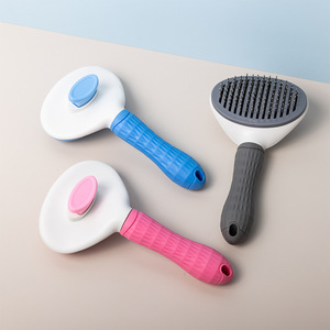 Brosse autonettoyante écologique à un bouton pour l'élimination des poils d'animaux (chats, chiens) – Utilisation en salle de bain – Peigne de toilettage et masseur pour animaux en matériau TPR - Product Image 3