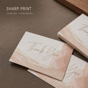 Biglietti di ringraziamento personalizzati con lamina d'oro, design elegante a pennello, fai da te, per apprezzamento ordini e branding - Product Image 5